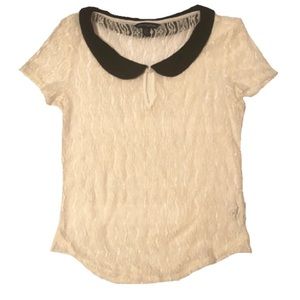 American Eagle Lace Peephole Blouse